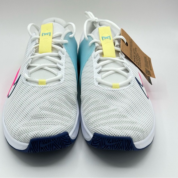 Men’s Nike Metcon 9 White/Blue/Pink/Yellow Crossfit and Workout Shoes Size 12 - Picture 2 of 8